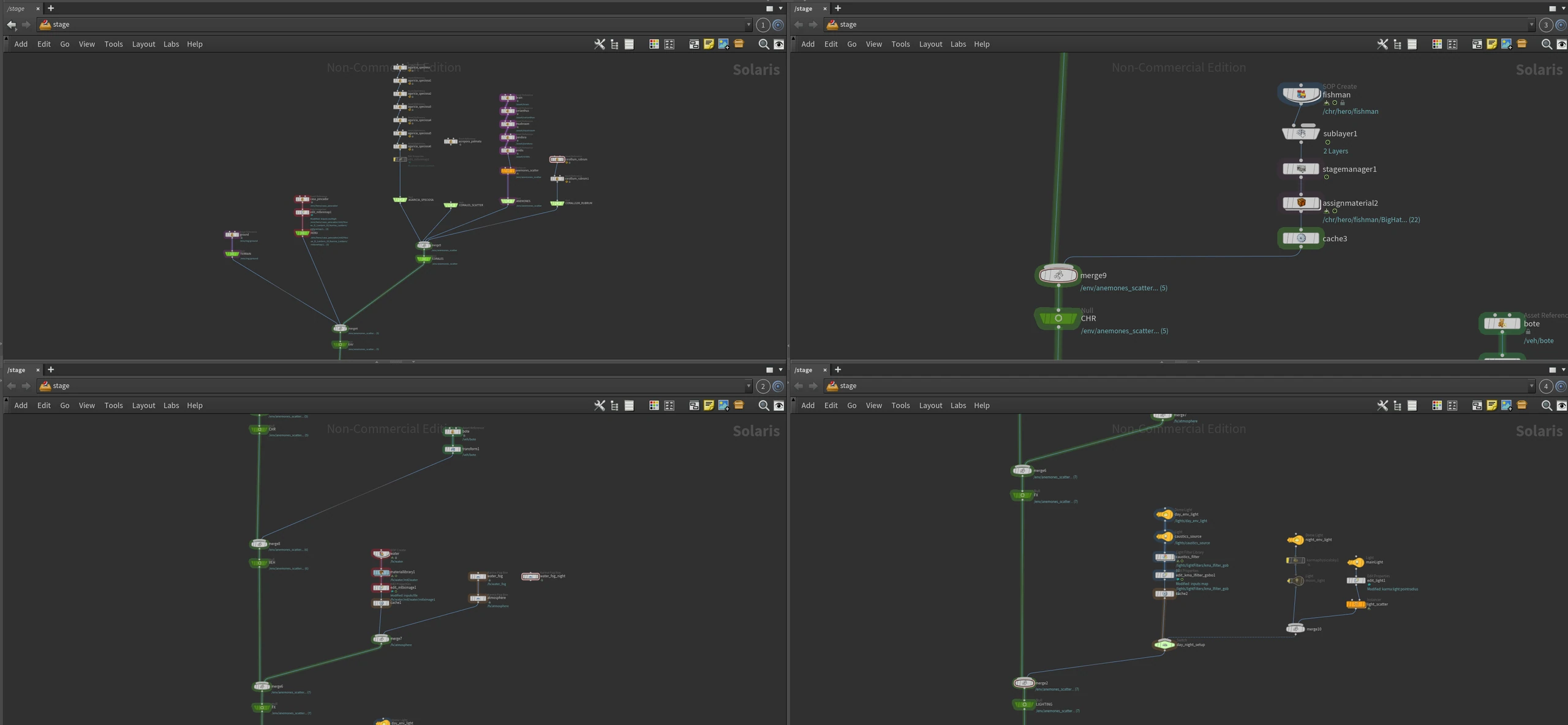 BLOCKING AND LAYOUT — The scene in real production style - Solaris script